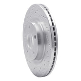Dynamic Friction 2007-2013 Nissan Altima Front Left Drilled Silver Brake Rotor by Dynamic Friction Company 621-67057L