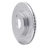 Dynamic Friction 2007-2013 Nissan Altima Front Right Drilled Silver Brake Rotor by Dynamic Friction Company 621-67057R