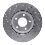 Dynamic Friction 2007-2013 Nissan Altima Front Right Drilled Silver Brake Rotor by Dynamic Friction Company 621-67057R
