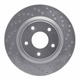 Dynamic Friction 2007-2013 Nissan Altima Front Right Drilled Silver Brake Rotor by Dynamic Friction Company 621-67057R