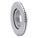 Dynamic Friction 2007-2013 Nissan Altima Front Right Drilled Silver Brake Rotor by Dynamic Friction Company 621-67057R