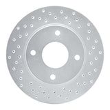 Dynamic Friction 2007-2017 Nissan Tiida (Mexico) Front Right Drilled Silver Brake Rotor by Dynamic Friction Company 621-67062R