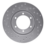 Dynamic Friction 1998-2015 Nissan Frontier Front Right Drilled Silver Brake Rotor by Dynamic Friction Company 621-67085R