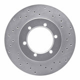 Dynamic Friction 1998-2015 Nissan Frontier Front Right Drilled Silver Brake Rotor by Dynamic Friction Company 621-67085R