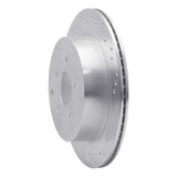 Dynamic Friction 2003-2021 Infiniti FX35 Rear Right Drilled Silver Brake Rotor by Dynamic Friction Company 621-67089R