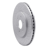 Dynamic Friction 2008-2011 Nissan Pathfinder Front Left Drilled Silver Brake Rotor by Dynamic Friction Company 621-67099L