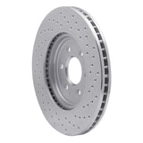Dynamic Friction 2008-2011 Nissan Pathfinder Front Left Drilled Silver Brake Rotor by Dynamic Friction Company 621-67099L