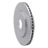 Dynamic Friction 2008-2011 Nissan Pathfinder Front Right Drilled Silver Brake Rotor by Dynamic Friction Company 621-67099R