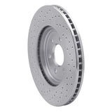 Dynamic Friction 2008-2011 Nissan Pathfinder Front Right Drilled Silver Brake Rotor by Dynamic Friction Company 621-67099R