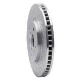 Dynamic Friction 2011-2022 Chevrolet City Express Front Left Drilled Silver Brake Rotor by Dynamic Friction Company 621-67103L