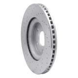Dynamic Friction 2014-2019 Nissan Rogue Hybrid Front Right Drilled Silver Brake Rotor by Dynamic Friction Company 621-67104R