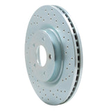 Dynamic Friction 2013-2021 Infiniti JX35 Front Right Drilled Silver Brake Rotor by Dynamic Friction Company 621-67105R