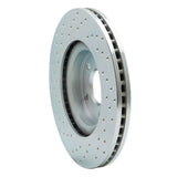 Dynamic Friction 2013-2021 Infiniti JX35 Front Right Drilled Silver Brake Rotor by Dynamic Friction Company 621-67105R