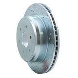 Dynamic Friction 2016-2021 Nissan Titan XD Rear Right Drilled Silver Brake Rotor by Dynamic Friction Company 621-67109R