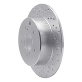 Dynamic Friction 1990-1996 Infiniti Q45 Rear Left Drilled Silver Brake Rotor by Dynamic Friction Company 621-68003L