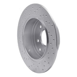 Dynamic Friction 1990-1996 Infiniti Q45 Rear Right Drilled Silver Brake Rotor by Dynamic Friction Company 621-68003R