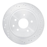 Dynamic Friction 2002-2006 Infiniti M45 Rear Right Drilled Silver Brake Rotor by Dynamic Friction Company 621-68006R
