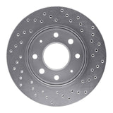 Dynamic Friction 1988-2007 Dodge 2000 GTX Front Left Drilled Silver Brake Rotor by Dynamic Friction Company 621-72022L