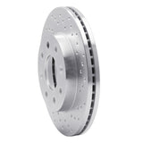 Dynamic Friction 1988-2007 Dodge 2000 GTX Front Right Drilled Silver Brake Rotor by Dynamic Friction Company 621-72022R