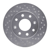 Dynamic Friction 1988-2007 Dodge 2000 GTX Front Right Drilled Silver Brake Rotor by Dynamic Friction Company 621-72022R