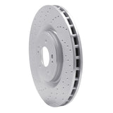 Dynamic Friction 2008-2015 Mitsubishi Lancer Front Left Drilled Silver Brake Rotor by Dynamic Friction Company 621-72043L