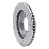 Dynamic Friction 2000-2006 Mitsubishi Montero Front Right Drilled Silver Brake Rotor by Dynamic Friction Company 621-72057R