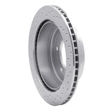 Dynamic Friction 2000-2006 Mitsubishi Montero Rear Right Drilled Silver Brake Rotor by Dynamic Friction Company 621-72058R
