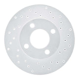 Dynamic Friction 1978-1992 Audi 100 Front Right Drilled Silver Brake Rotor by Dynamic Friction Company 621-73000R