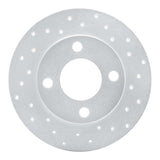 Dynamic Friction 1982-1998 Audi 5000 Rear Right Drilled Silver Brake Rotor by Dynamic Friction Company 621-73007R