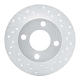 Dynamic Friction 1989-1991 Audi 100 Rear Right Drilled Silver Brake Rotor by Dynamic Friction Company 621-73012R