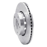 Dynamic Friction 1990-1997 Audi S4 Front Right Drilled Silver Brake Rotor by Dynamic Friction Company 621-73014R