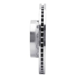 Dynamic Friction 1990-1997 Audi S4 Front Right Drilled Silver Brake Rotor by Dynamic Friction Company 621-73014R