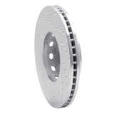 Dynamic Friction 1990-1997 Audi S4 Front Right Drilled Silver Brake Rotor by Dynamic Friction Company 621-73014R