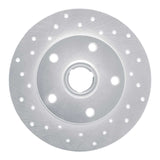 Dynamic Friction 1996-2008 Audi A4 (Mexico) Rear Left Drilled Silver Brake Rotor by Dynamic Friction Company 621-73017L