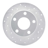 Dynamic Friction 1998-2001 Audi A6 Quattro Rear Right Drilled Silver Brake Rotor by Dynamic Friction Company 621-73018R
