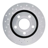 Dynamic Friction 2000-2003 Audi A8 Rear Right Drilled Silver Brake Rotor by Dynamic Friction Company 621-73020R
