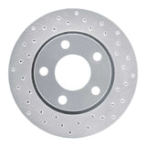 Dynamic Friction 2000-2002 Audi S4 Rear Right Drilled Silver Brake Rotor by Dynamic Friction Company 621-73024R