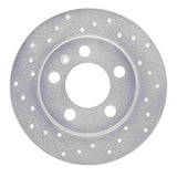 Dynamic Friction 2001-2006 Audi TT Quattro (Excl RS) Rear Left Drilled Silver Brake Rotor by Dynamic Friction Company 621-73025L