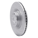 Dynamic Friction 2001-2003 Audi S8 Front Right Drilled Silver Brake Rotor by Dynamic Friction Company 621-73026R