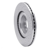 Dynamic Friction 2001-2003 Audi S8 Front Right Drilled Silver Brake Rotor by Dynamic Friction Company 621-73026R