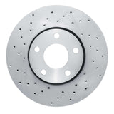 Dynamic Friction 1992-8 Audi 100 Front Left Drilled Silver Brake Rotor by Dynamic Friction Company 621-73041L
