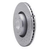 Dynamic Friction 2005-2011 Audi A6 FWD Front Left Drilled Silver Brake Rotor by Dynamic Friction Company 621-73047L