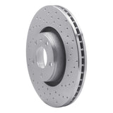 Dynamic Friction 2005-2011 Audi A6 FWD Front Right Drilled Silver Brake Rotor by Dynamic Friction Company 621-73047R