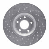 Dynamic Friction 2005-2011 Audi A6 FWD Front Right Drilled Silver Brake Rotor by Dynamic Friction Company 621-73047R