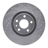 Dynamic Friction 2005-2011 Audi A6 FWD Front Right Drilled Silver Brake Rotor by Dynamic Friction Company 621-73047R