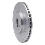 Dynamic Friction 2008-2012 Audi A4 FWD Front Right Drilled Silver Brake Rotor by Dynamic Friction Company 621-73057R