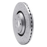 Dynamic Friction 2012-2015 Audi TT Quattro (Excl RS) Front Right Drilled Silver Brake Rotor by Dynamic Friction Company 621-73069R