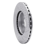 Dynamic Friction 2009-2022 Audi A4 (Mexico) Front Left Drilled Silver Brake Rotor by Dynamic Friction Company 621-73086L