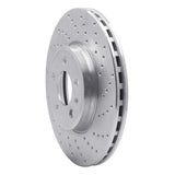 Dynamic Friction 2009-2022 Audi A4 (Mexico) Front Right Drilled Silver Brake Rotor by Dynamic Friction Company 621-73086R