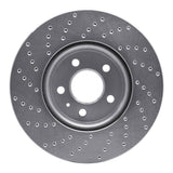 Dynamic Friction 2009-2022 Audi A4 (Mexico) Front Right Drilled Silver Brake Rotor by Dynamic Friction Company 621-73086R